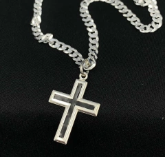 PINGENTE CRUCIFIXO (PRETO) | PRATA 925 - comprar online
