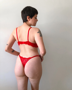 CONJUNTO AMELIE ROJO - Ariadna So. Lencería de Diseño