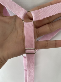 LIGUERO ROSA CON PUNTILLA Y BRETELES ANCHOS - tienda online