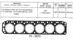 Junta Tapa De Cilindros Chevrolet Pick Up C10 Silverado 250 - buy online