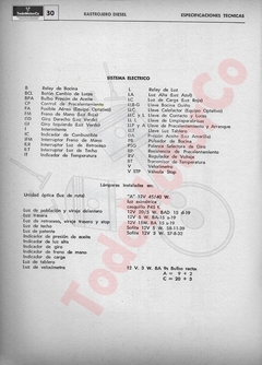 Imagem do Boletín de información técnica RASTROJERO 42HP y 52HP Diesel