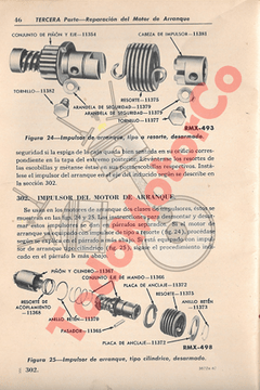 Manual reparación generador y arranque Ford v8 1933 a 1947 - loja online