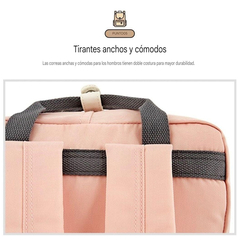 Mochila Himawari Escolar 1088m Rosa y Azul 03# - sashet