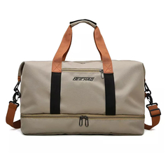 Bolso Deportivo Gym Viaje Unisex Beichad Beige