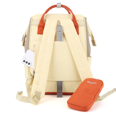 Mochila Himawari Portanotebook 1027 accesorio Gris y verde 11 - comprar online