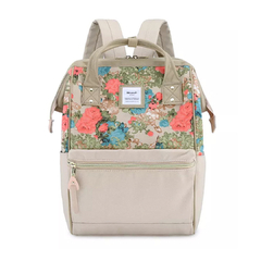 Mochila Himawari Urbana 9002 Beige y Flores