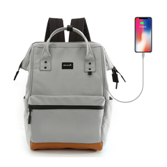 Mochila Himawari Portanotebook Usb 124 Gris 07#