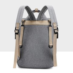 Imagen de Mochila Maternal Multifuncion Cuna Y Cambiador Gris