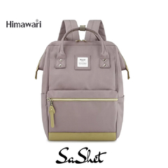 Mochila Himawari Urbana Puerto Usb M.123 Gris Verde