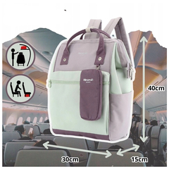 Mochila Himawari Portanotebook 1027 accesorio Gris y verde 11 - tienda online