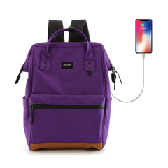 Mochila Himawari Portanotebook Usb 124 Violeta 05#
