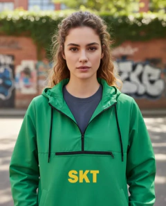 Anorak Verde skt abrigo - comprar online