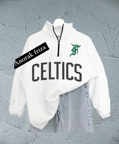 Anorak friza celtics blanco - comprar online