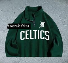 Anorak friza celtics verde - comprar online