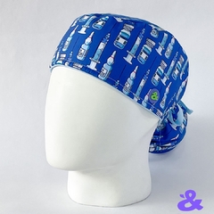 Gorro Tela Antifluido Anestésico Azul - comprar online