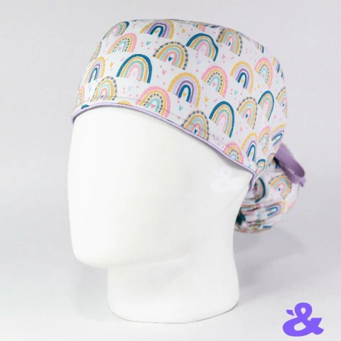 Gorro Tela Antifluido Rainbow Art Boho