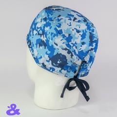 Gorro Tela Antifluido Camuflado Azul - comprar online