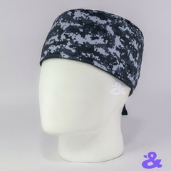 Gorro Tela Antifluido Camuflado Digital Gris