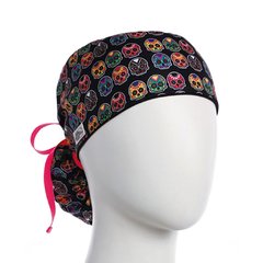 Gorro Quirúrgico Antifluido Catrinas Negro