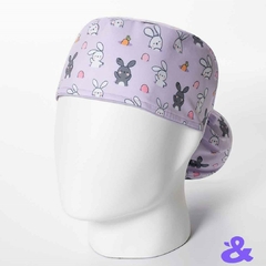 Gorro Tela Antifluido Conejitos Pascua