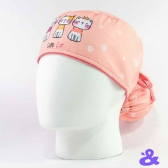 Gorro Tela Antifluido Cute Cat