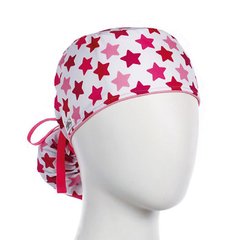 Gorro Quirúrgico Antifluido Estrellas Fucsia.