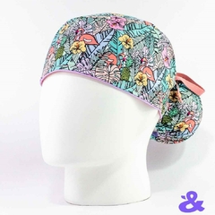 Gorro Tela Antifluido Flamingo Tropical