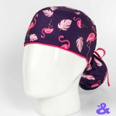 Gorro Tela Antifluido Flamingos Iberia