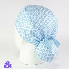 Gorro Tela Antifluido Blue Flowers - comprar online