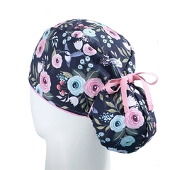 Gorro Quirúrgico Antifluido Flores Colibrí - comprar online