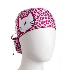 Gorro Quirúrgico Antifluido Leopardo Gato Blanco