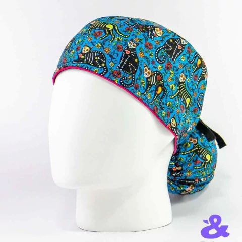 Gorro Tela Antifluido Gatos Caterina
