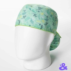 Gorro Tela Antifluido Jardín Menta