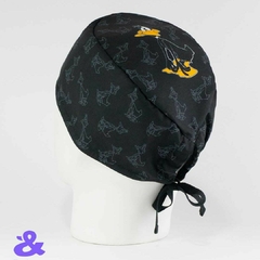 Gorro Tela Antifluido Lucas Siluetas Negro - comprar online