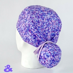 Gorro Tela Antifluido Mosaico Violeta - comprar online