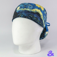 Gorro Tela Antifluido Noche Van Gogh