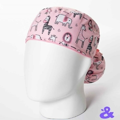 Gorro Tela Antifluido Zoo Pink