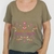 Remera Sanar Escote Redondo Verde Militar