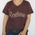 Remera Resilience Escote V Chocolate - Despertate
