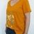 Remera Soy Libre Escote V Naranja - Despertate