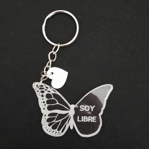 Llavero Mariposa Soy Libre