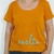 Remera Suelto Escote Redondo Naranja