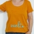 Remera Suelto Escote Redondo Naranja - comprar online