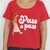 Remera Paso a Paso Escote Redondo Rojo
