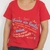Remera Palabras Escote Redondo Rojo - Despertate