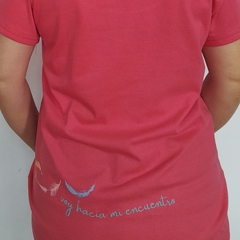 Remera Suelto Escote Redondo Rosa intenso - Despertate