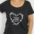 Remera Florece Escote Redondo Negro - comprar online