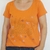 Remera Vivo Consciente Escote Redondo Naranja