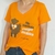 Remera Oveja Escote V Naranja - Despertate