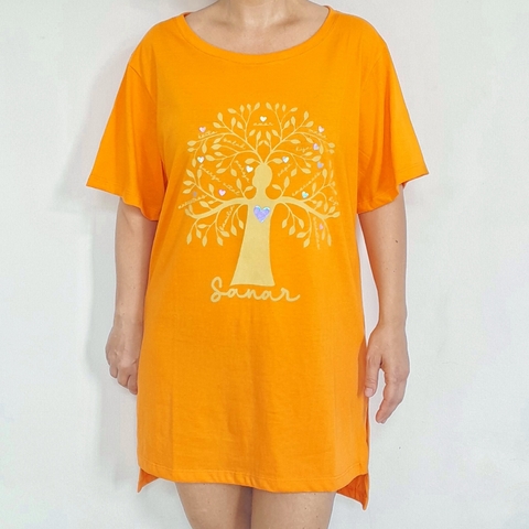Maxi Remera Arbol Naranja